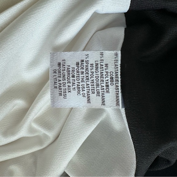Milly of New York Cream and Black Mini Dress Size 2 - Picture 7 of 10